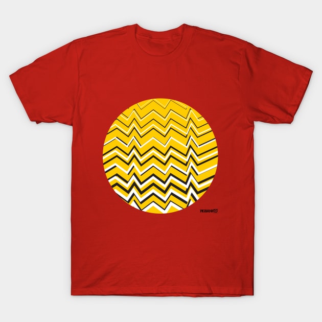 Stripes Pattern T-Shirt by Pigbanko